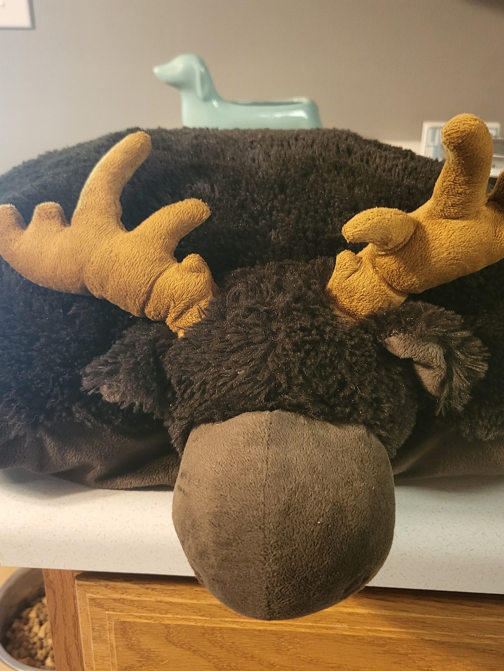 Pillow Pets Wild Moose Plush Large 18" Brown Soft Stuffed Animal Pillow